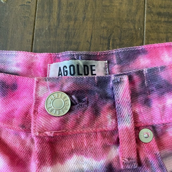 Agolde Tie Dye Parker shorts - Picture 7 of 8